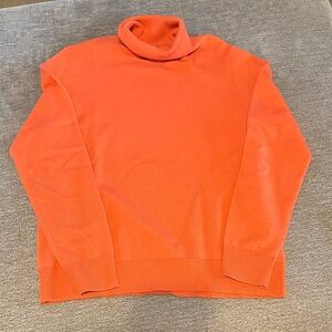 Women’s Orange Turtleneck Sweater XL